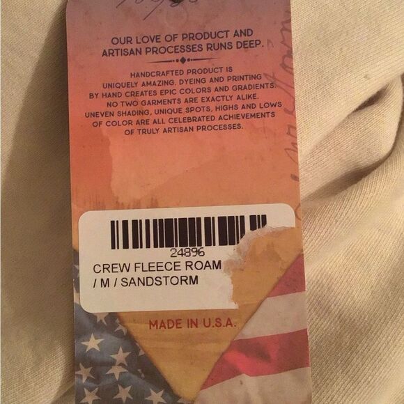 NWT Big Vista Roam Cream Sweater with Buffalo Print - Picture 5 of 8